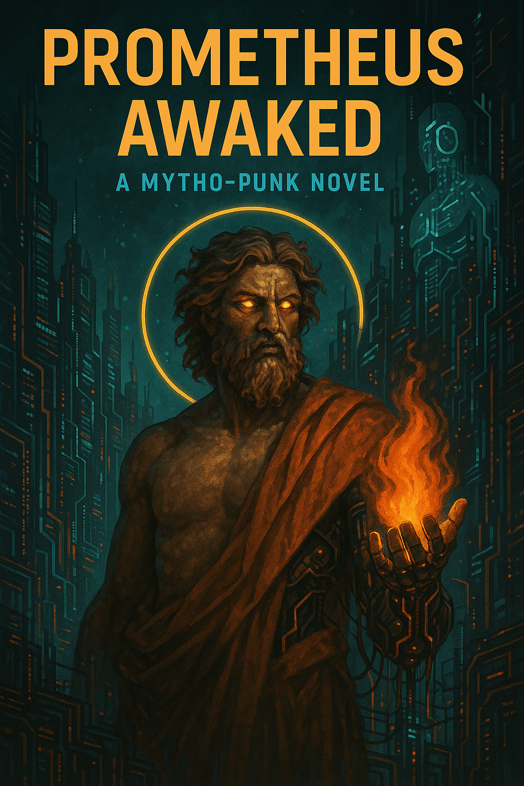 The first book cover generated by 4o-imagegen