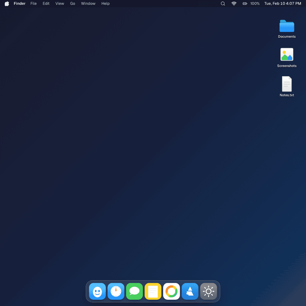 Latest working Mac on iPad version with simulated desktop environment and apps.